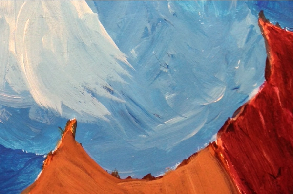 Visuel représentant un fragment de peinture