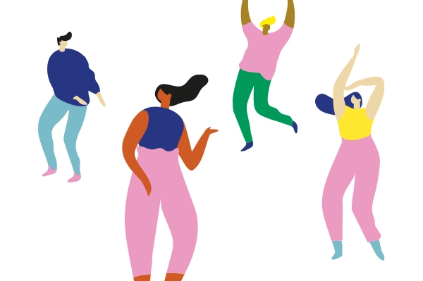 Illustrations de personnes qui dansent
