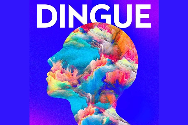 Silhouette visage humain avec de nombreuses couleurs