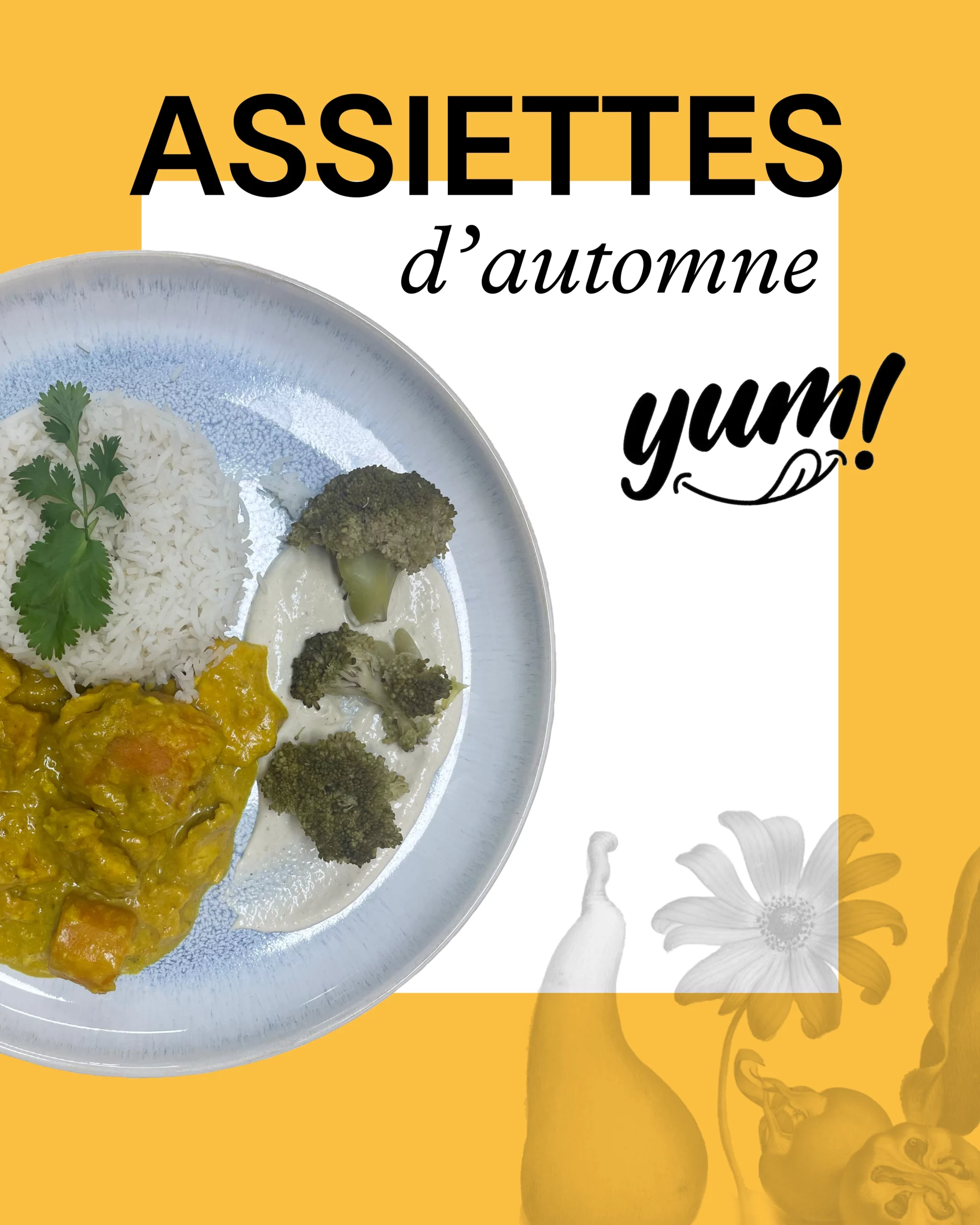 Assiette avec des ingrédients de saison du restaurant arcade84